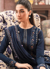 Seran Embroidered Viscose Unstitched 3 Piece Suit - SE23TD 09 NATALIA